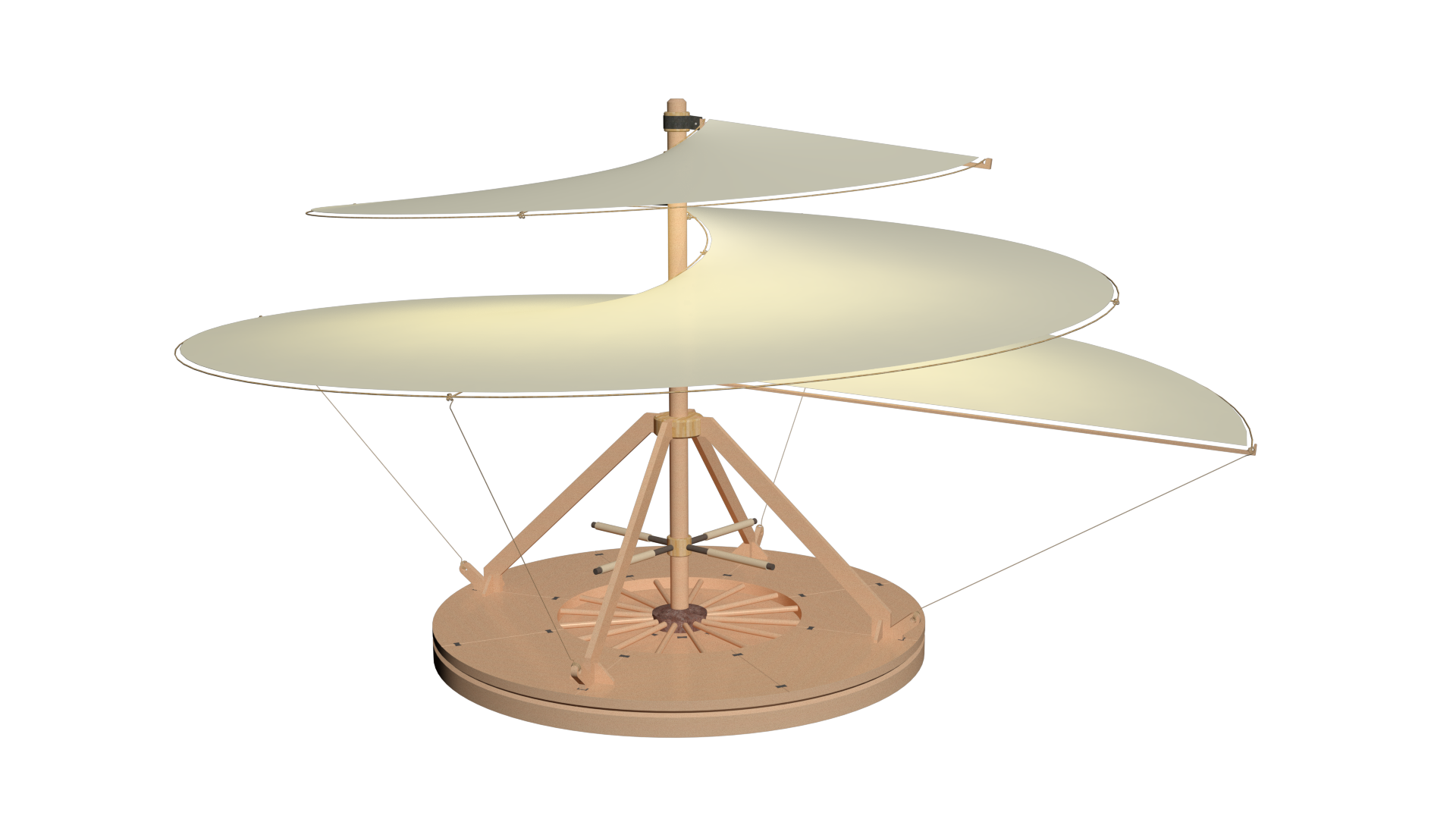 Leonardo Da Vinci's Aerial Screw: From Sketch to 3D Model